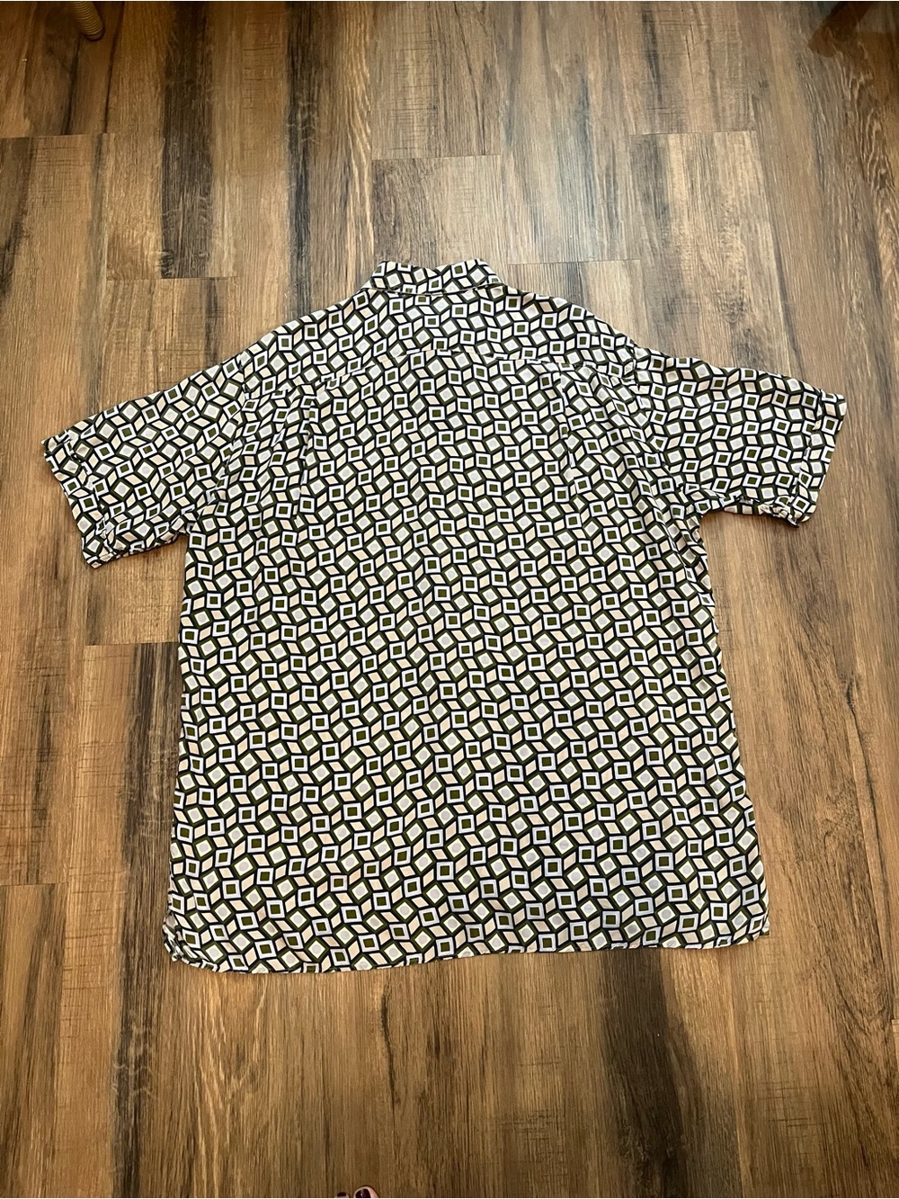 VTG Solemare Maus & Hoffman Geometric Shirt Men’s Sz XL “Vegan Silk” Multicolor - Picture 8 of 15